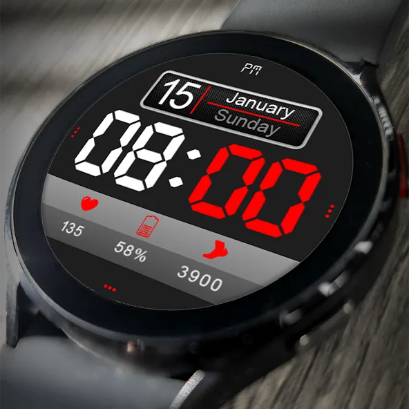 Digital Watch Face Key 014 screenshot 1