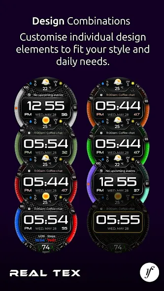 RealTex Premium Watch Face screenshot 7