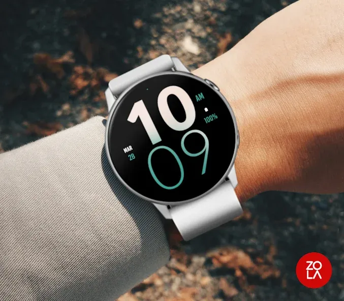 Snow Large Watch Face screenshot 3