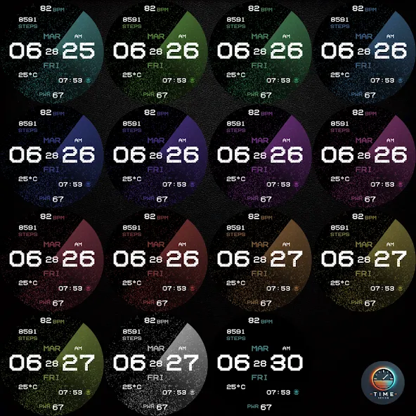 Night Force Watch Face screenshot 3