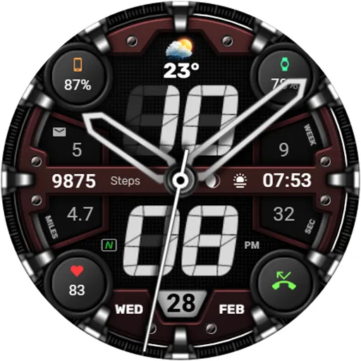 WFP 328 Hybrid watch face screenshot 48