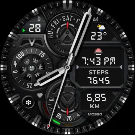 MD330 Analog Watch Face screenshot 13