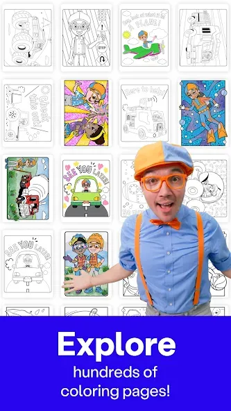 Coloring with Blippi & Friends screenshot 4