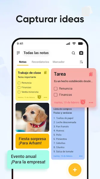 Notas: Bloc de notas, Notebook screenshot 1