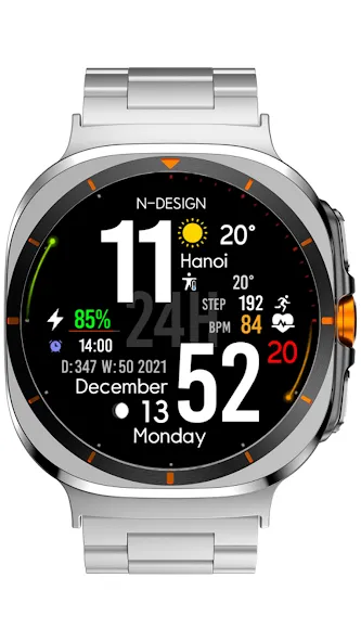NTV340 - Big Digital Watchface screenshot 1