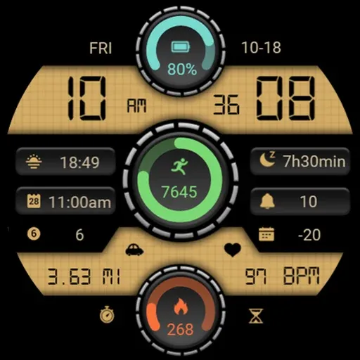 Triple Circular Classic Watch screenshot 7