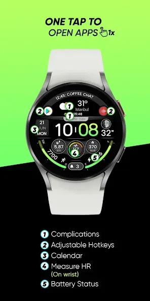 Digi Dash Clock - Watch Face screenshot 5