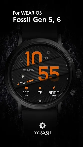 A395 Minimal Wear OS Face screenshot 6