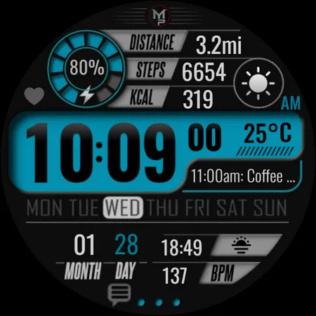 SEASONS - Digital Watch Face screenshot 12