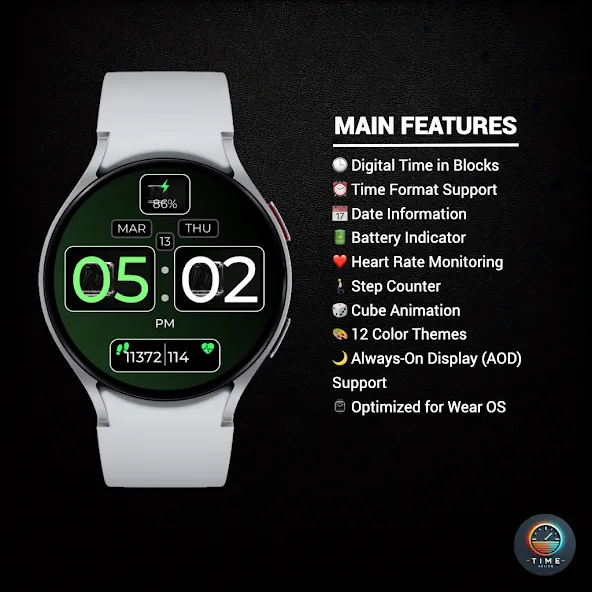 Cube Chronos Watch Face screenshot 2