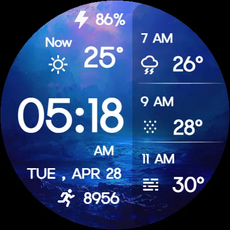 Minimal Weather Digital Watch screenshot 15