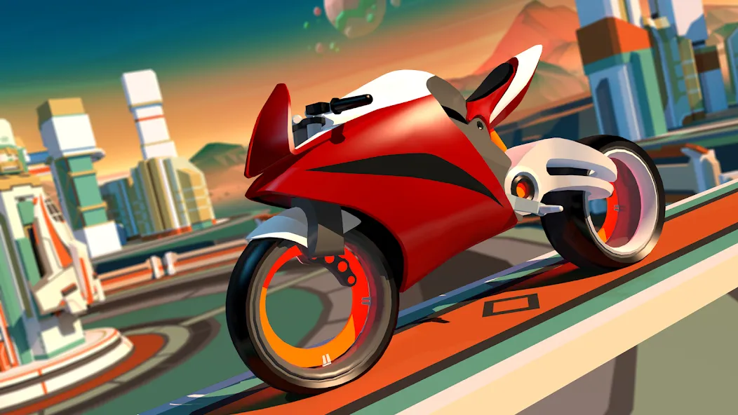 Gravity Rider: Space Bike Race screenshot 2