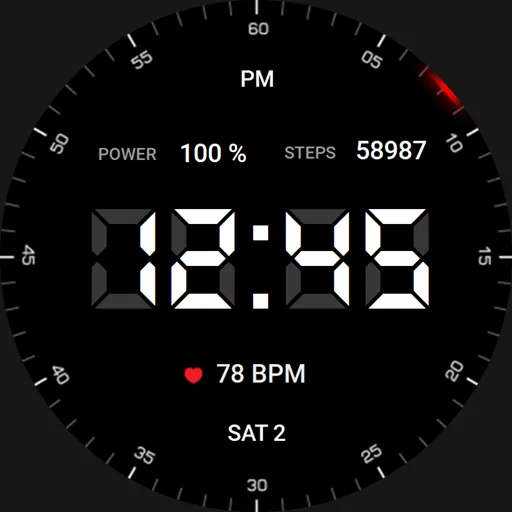 Minimal 70 Digital Watch Face screenshot 15