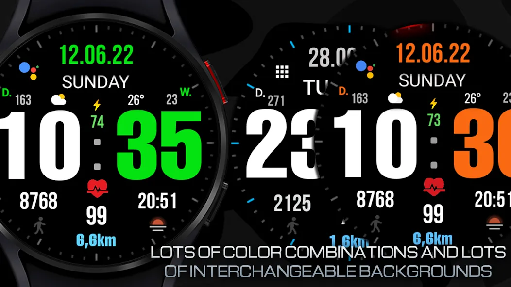 Big dgt mod 5M Watch face screenshot 6