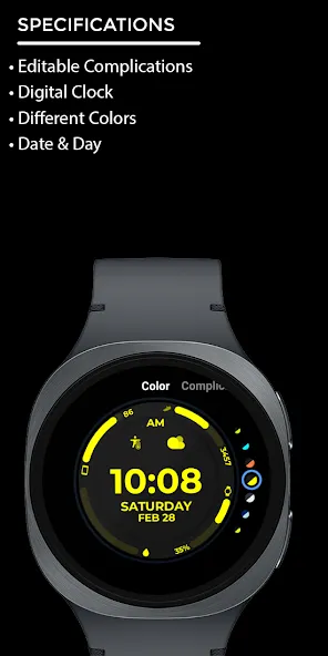 Night Core 02 Digital Watch screenshot 4