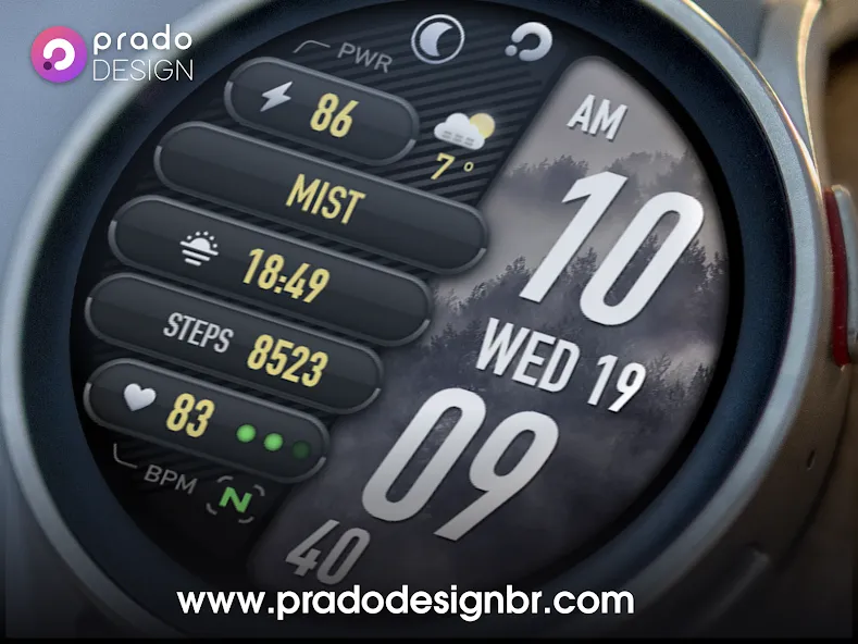 PRADO 22 Weather Watch Face screenshot 7