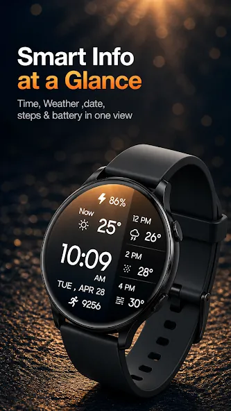 Minimal Weather Digital Watch screenshot 8