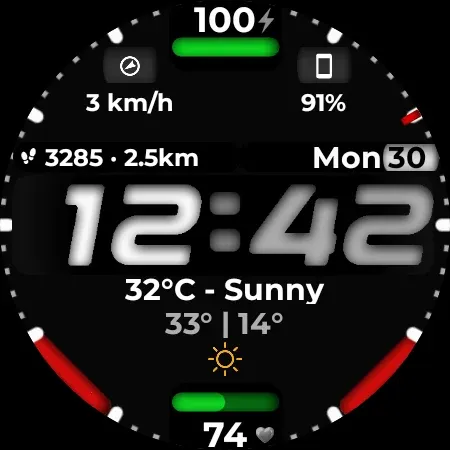 Watch Face CUE157 screenshot 9