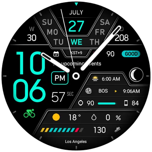 9INE 001e: Hybrid watch face screenshot 7