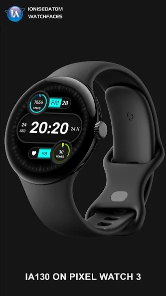 IA130 Simple Digital Watchface screenshot 2
