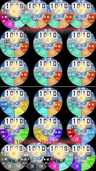 N-SPORT550 FlipDial Watch Face screenshot 5