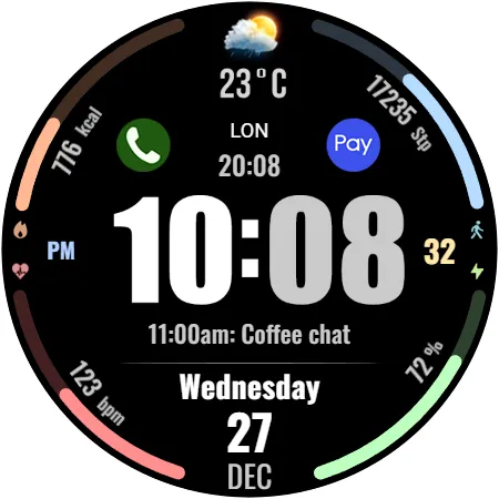 WFP 318 Digital watch face screenshot 41