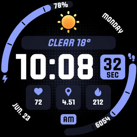MARATHON Digital Watch Face screenshot 25