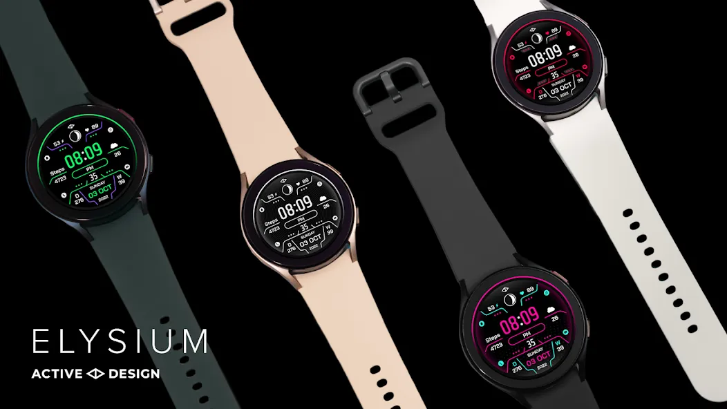 Elysium: Digital Watch Face screenshot 1