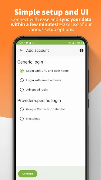 DAVx⁵ – CalDAV CardDAV WebDAV screenshot 2