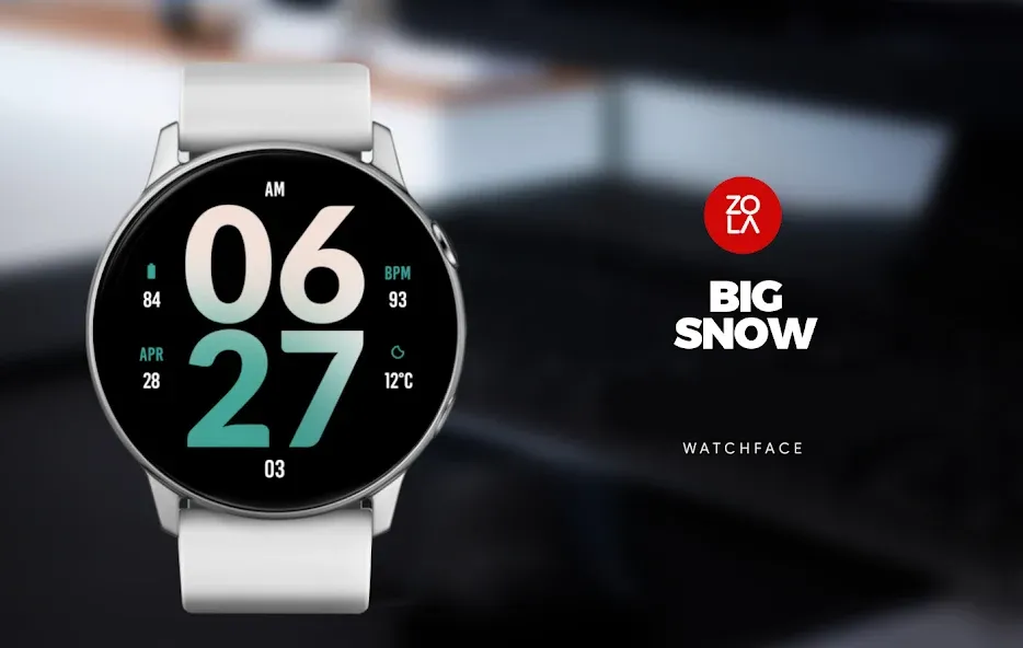 Big Snow Watch Face screenshot 1