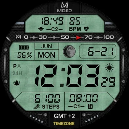 MD112 Digital watch face screenshot 14