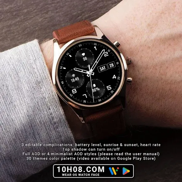 Watch face 10h08.com #141 screenshot 2