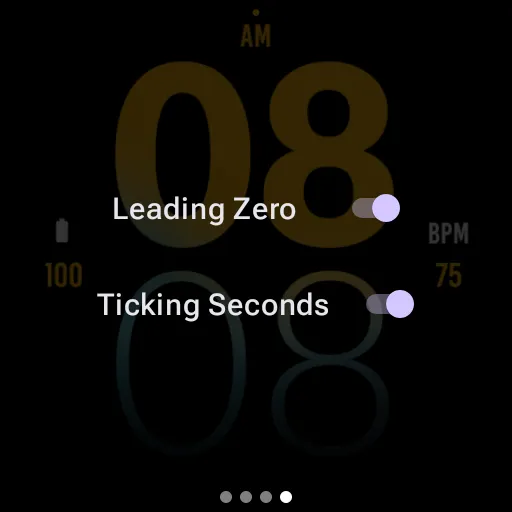 Yellow Large Watch Face screenshot 9