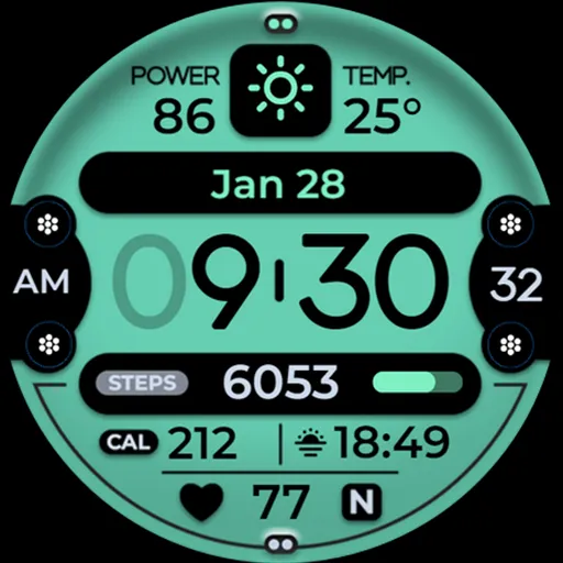 OMG 326 - Digital Watch Face screenshot 30
