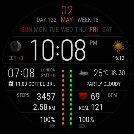 Futorum H6.5 Digital watchface screenshot 27