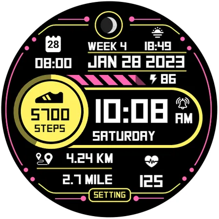 Step Up 2 - Digital Watchface screenshot 13