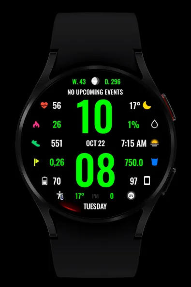 WR 017 Digital Watch Face screenshot 7
