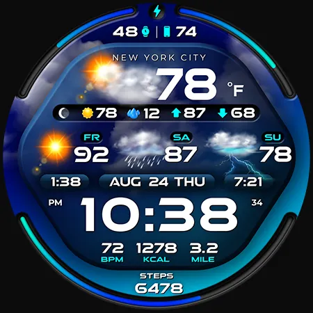 PER58 Weather WatchFaceDigital screenshot 42