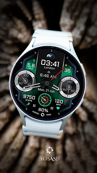 D385 Analog Watch face screenshot 6