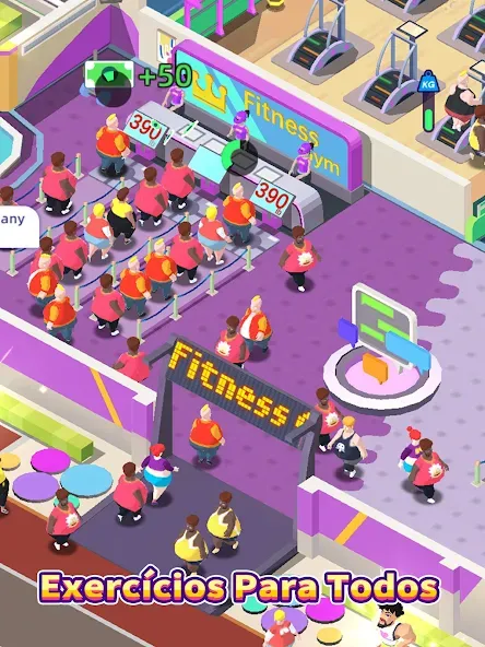 Clube de Fitness Tycoon screenshot 6