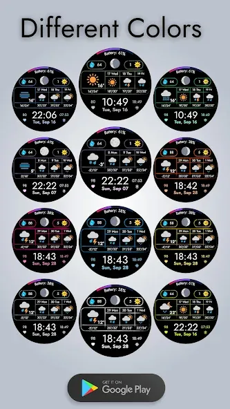 Weather watchface 3 screenshot 3