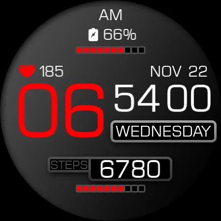 Key110 Digital Watch Face screenshot 27
