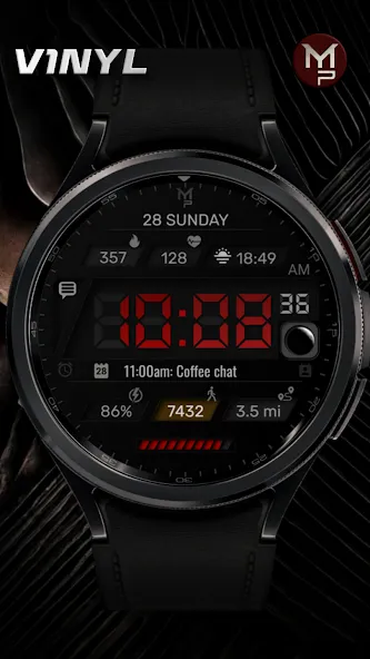 V1NYL - Digital watch face screenshot 2