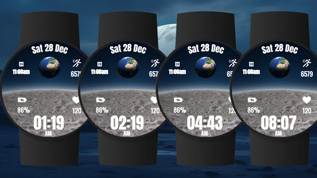 Earthrise Watch Face screenshot 6