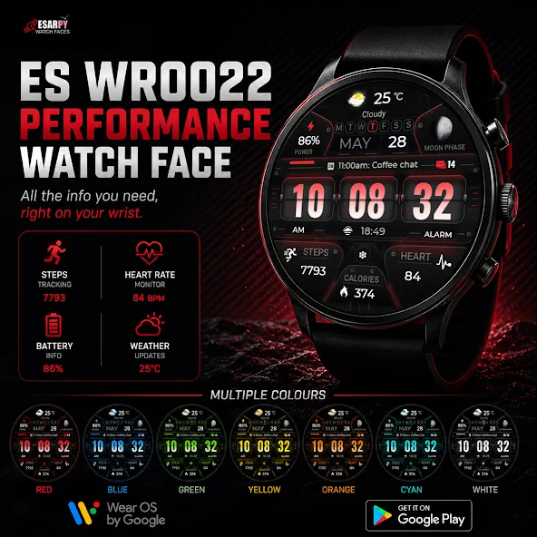 ES WR0022 – Sport Watch Face screenshot 17