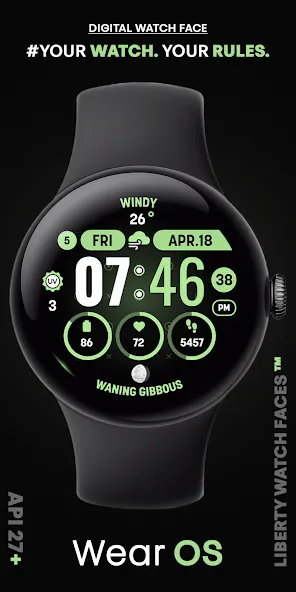MOON KNIGHT Digital Watch Face screenshot 7