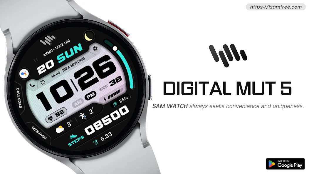 SamWatch Digital Mut 5 screenshot 1