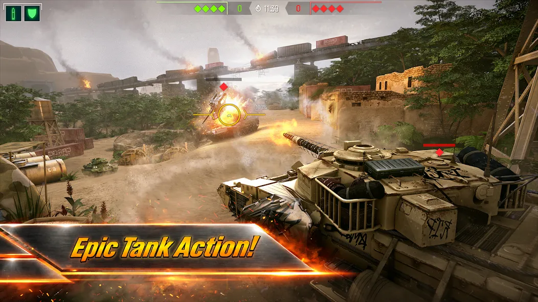 Tank Force: War Tanks Games screenshot 1