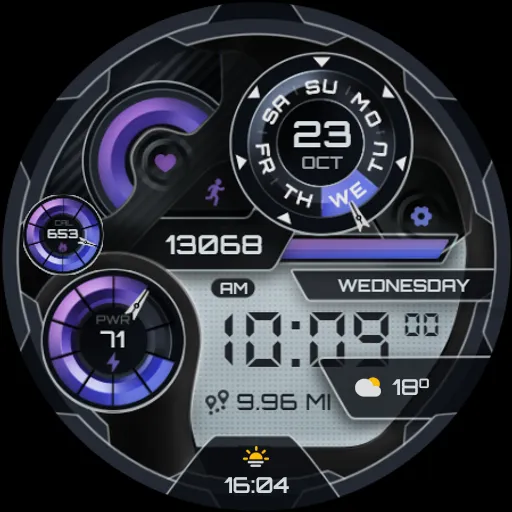 Glass Digital Watch Face screenshot 13
