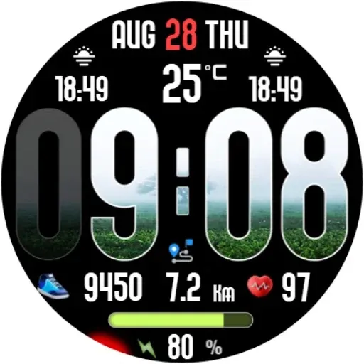Animated Weather Digital Clock screenshot 17